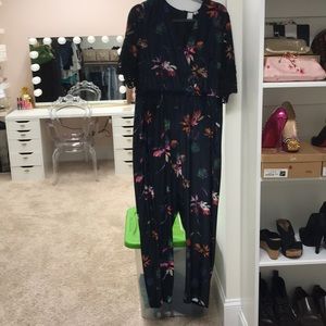 Lost ink- plus sized jumpsuit